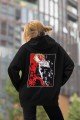 Anime Bleach İchigo Ön - Arka Baskılı Kapşonlu Sweatshirt