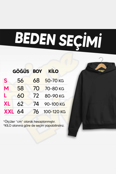 Anime Hentai Yazılı Kapşonlu Sweatshirt