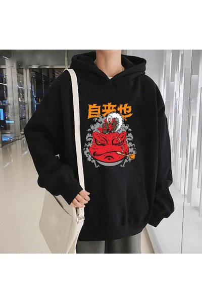 Anime Jiraiya Kapşonlu Sweatshirt