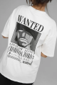 Anime One Piece Zoro Wanted Ön Arka Baskılı T-shirt