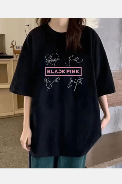 Black Pink İmza Tişört