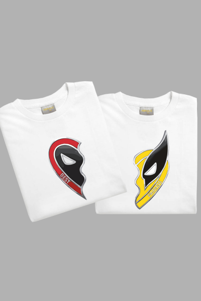 Deadpool & Wolverine Bff T-shirt Seti