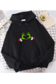 Grinch Happy New Year Kalp Kapşonlu Sweatshirt