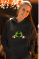 Grinch Happy New Year Kalp Kapşonlu Sweatshirt