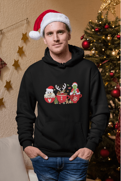 Grinch Yeni Yıl Kapşonlu Sweatshirt