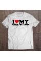 I My Girlfriend Beyaz Tişört