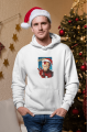 İron Man Hohoho Yeni Yıl Kapşonlu Sweatshirt