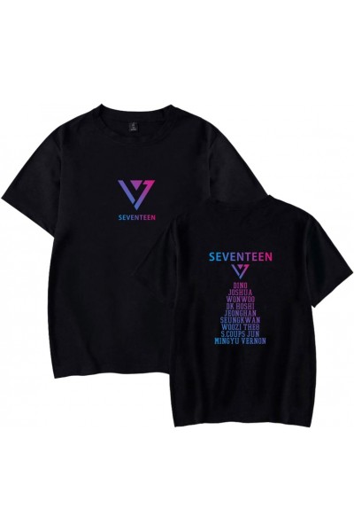 K-Pop Seventeen Name Logo T-shirt