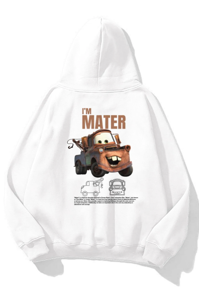 Mater Cars Baskılı Unisex Sweatshirt