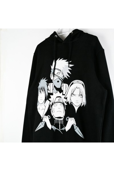 Naruto Shippuden Team 7 Kapşonlu Sweatshirt