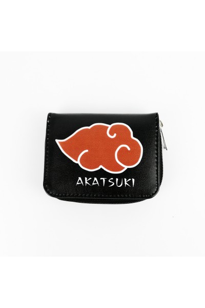 Naruto Shippuuden - Akatsuki Bulut Logo Kısa Cüzdan