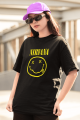 Nirvana Smile Logo Siyah Tişört