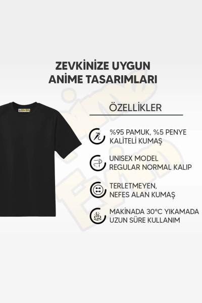 One Piece ALS Siyah Tişört
