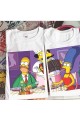 Simpsons Sevgili Çift Arkdaşlık 2'li Couple T-shirt Seti