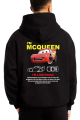 Şimşek McQueen Cars Baskılı Unisex Siyah Sweatshirt