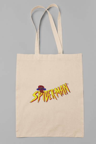 Spiderman Yazılı Bez Çanta