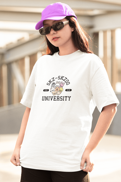Steay Kids University Beyaz Tişört