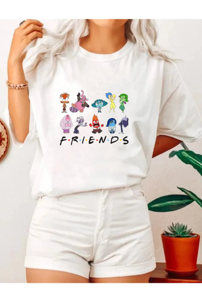 Ters Yüz  Friends Tasarım T-shirt