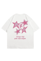 Y2K Pink Starss T-shirt
